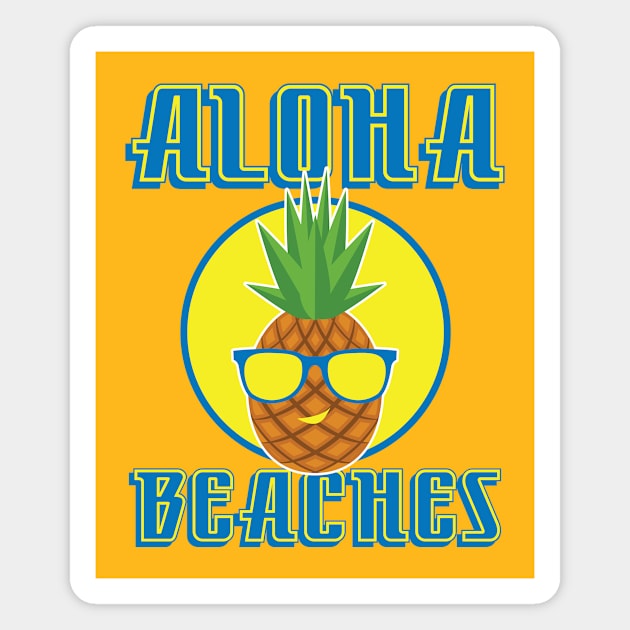 Aloha Beaches Magnet by fizzyllama